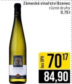 Jip Zámecké vinařství Bzenec nabídka