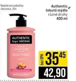 Jip Authentic tekuté mýdlo nabídka