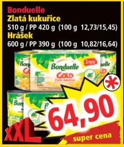 Norma BONDUELLE ZLATÁ KUKUŘICE HRÁŠEK nabídka