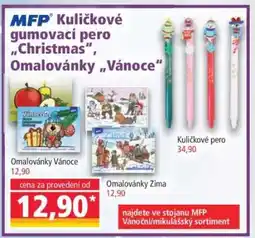 Norma Kuličkové gumovací pero „Christmas“, Omalovánky „Vánoce“ nabídka