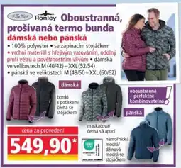 Norma Oboustranná, prošívaná termo bunda dámská nebo pánská nabídka