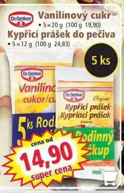 Norma Vanilínový cukr / Kypřicí prášek do pečiva nabídka