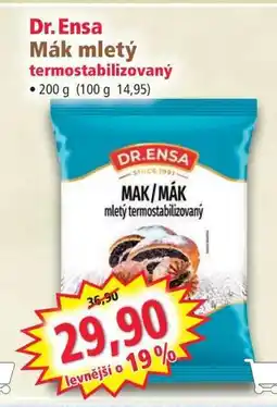 Norma Dr.Ensa Mák mletý termostabilizovaný nabídka