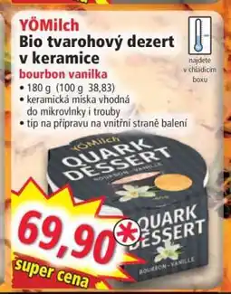 Norma YÖMilch Bio tvarohový dezert v keramice nabídka