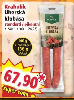 Norma Krahulík Uherská klobása nabídka