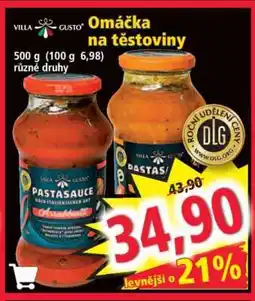 Norma Omáčka na těstoviny nabídka