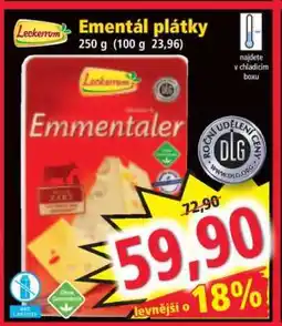 Norma EMENTÁL plátky nabídka