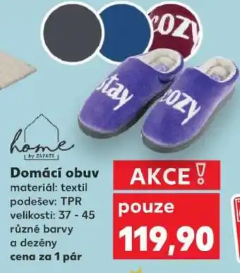 Kaufland DOMÁCÍ OBUV nabídka