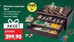 Kaufland Dřevěná sada her 10v1 nabídka