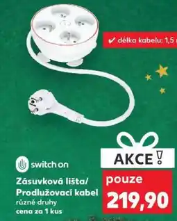 Kaufland Zásuvková lišta/Prodlužovací kabel nabídka