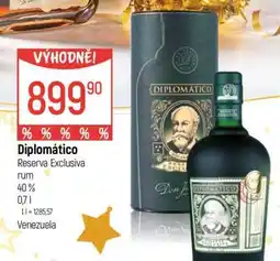 Globus DIPLOMATICO RESERVA EXCLUSIVA Rum nabídka