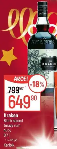 Globus Kraken Black spiced tmavý rum nabídka