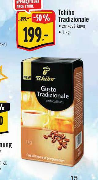 Jip Tchibo tradizionale zrnková káva nabídka