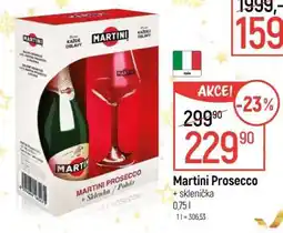 Globus Martini Prosecco + sklenička nabídka