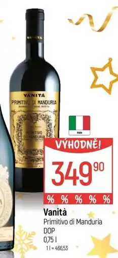 Globus Vanità Primitivo di Manduria DOP nabídka