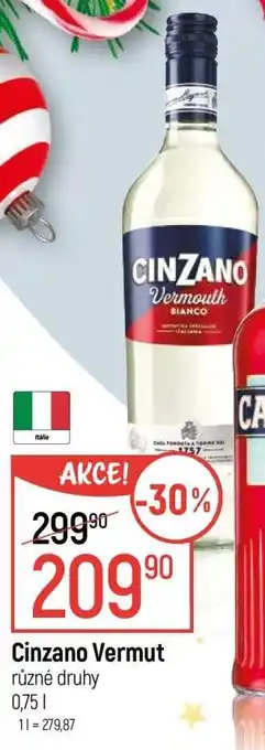 Globus Cinzano Vermut nabídka