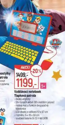 Globus Vzdělávací notebook Tlapková patrola nabídka