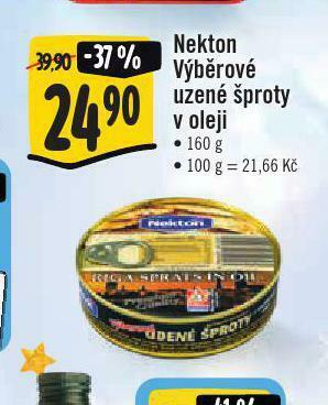 Jip Nekton výběrové uzené šproty v oleji nabídka