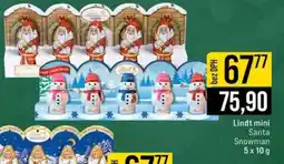 Jip Lindt mini Santa Snowman nabídka