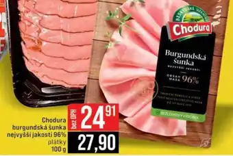 Jip Chodura Burgundská šunka nejvyšší jakosti 96% plátky nabídka
