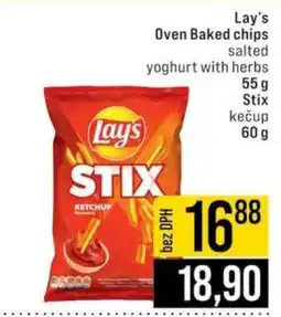 Jip Lay's Stix kečup nabídka