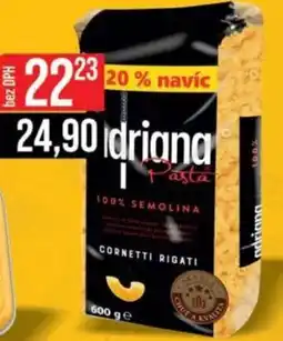 Jip Adriana semolinové těstoviny nabídka