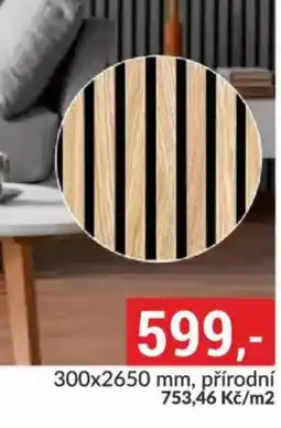 Baumax Akustický panel s filcem 7 lamel nabídka