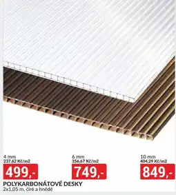 Baumax POLYKARBONÁTOVÉ DESKY nabídka