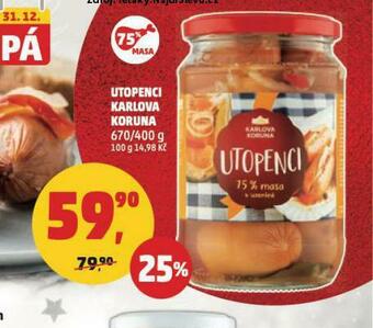 Penny Market Utopenci karlova koruna nabídka