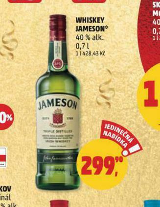 Penny Market Whiskey jameson nabídka