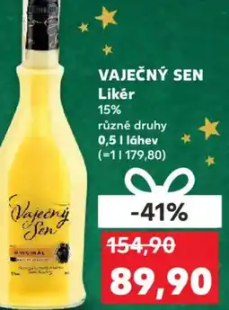 Kaufland VAJEČNÝ SEN Likér 15% nabídka