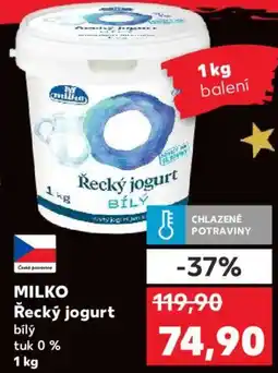 Kaufland MILKO Řecký jogurt nabídka