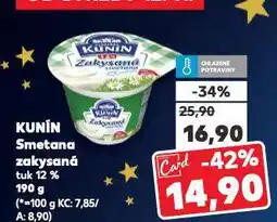 Kaufland Kunín zakysaná smetana nabídka