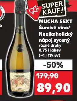 Kaufland Mucha sekt šumivé víno nabídka