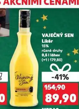 Kaufland Vaječný sen likér nabídka