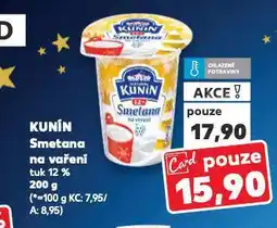Kaufland Kunín smetana na vaření nabídka