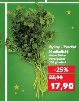 Kaufland Byliny - petržel hladkolistá nabídka