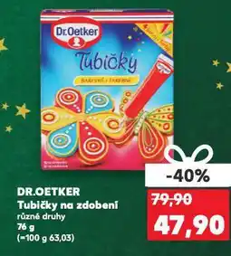 Kaufland Dr. oetker tubičky na zdobení nabídka