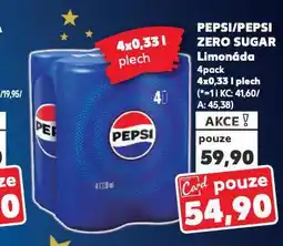 Kaufland Pepsi zero sugar nabídka