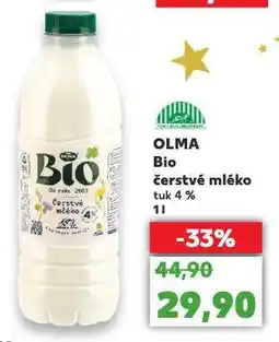 Kaufland Olma bio čerstvé mléko nabídka