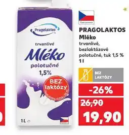 Kaufland Pragolaktos trvanlivé mléko nabídka