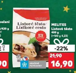 Kaufland Melites listové těsto nabídka