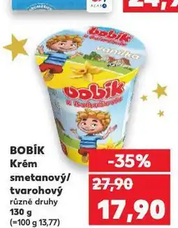 Kaufland Bobík smetanový krém nabídka