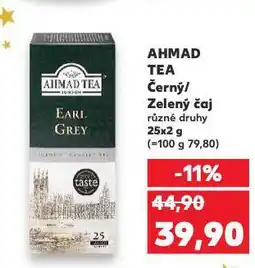 Kaufland Ahmad tea zelený čaj nabídka