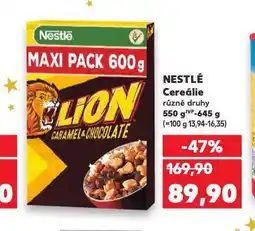 Kaufland Nestlé dětské cereálie nabídka
