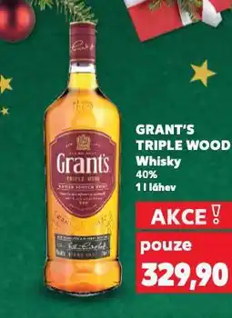 Kaufland Grant's triple wood whisky nabídka
