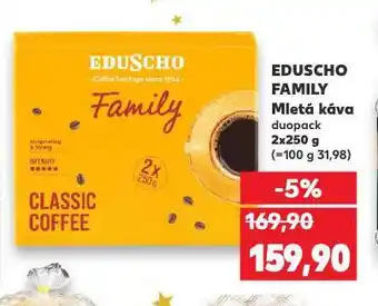 Kaufland Eduscho family mletá káva nabídka