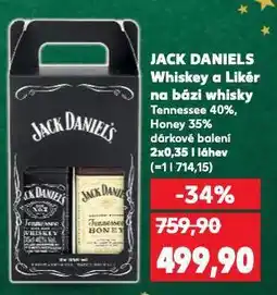 Kaufland Jack daniel's whiskey a likér na bázi whisky nabídka