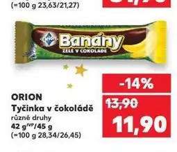 Kaufland Orion banány v čokoládě nabídka