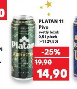 Kaufland Pivo platan nabídka